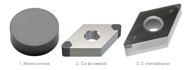 Исполнения пластин PCBN PCD